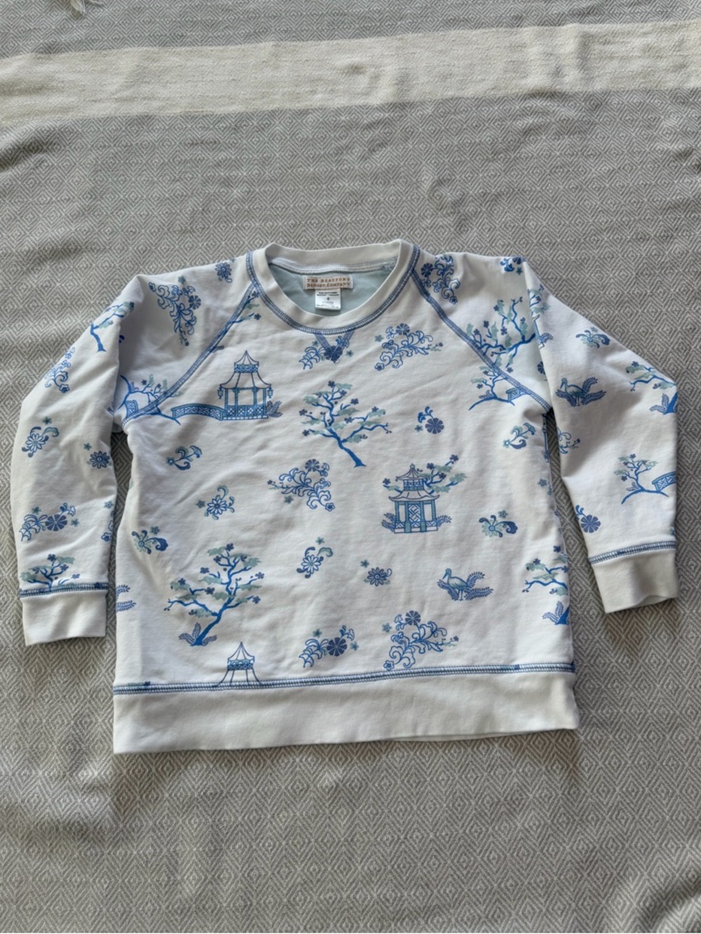 TBBC Cassidy Comfy Crewneck Size 8 Sir Proper's Pagoda print